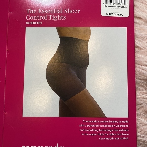 NWT Commando The Essential Sheer Medium Nude Control Tights - Picture 7 of 9